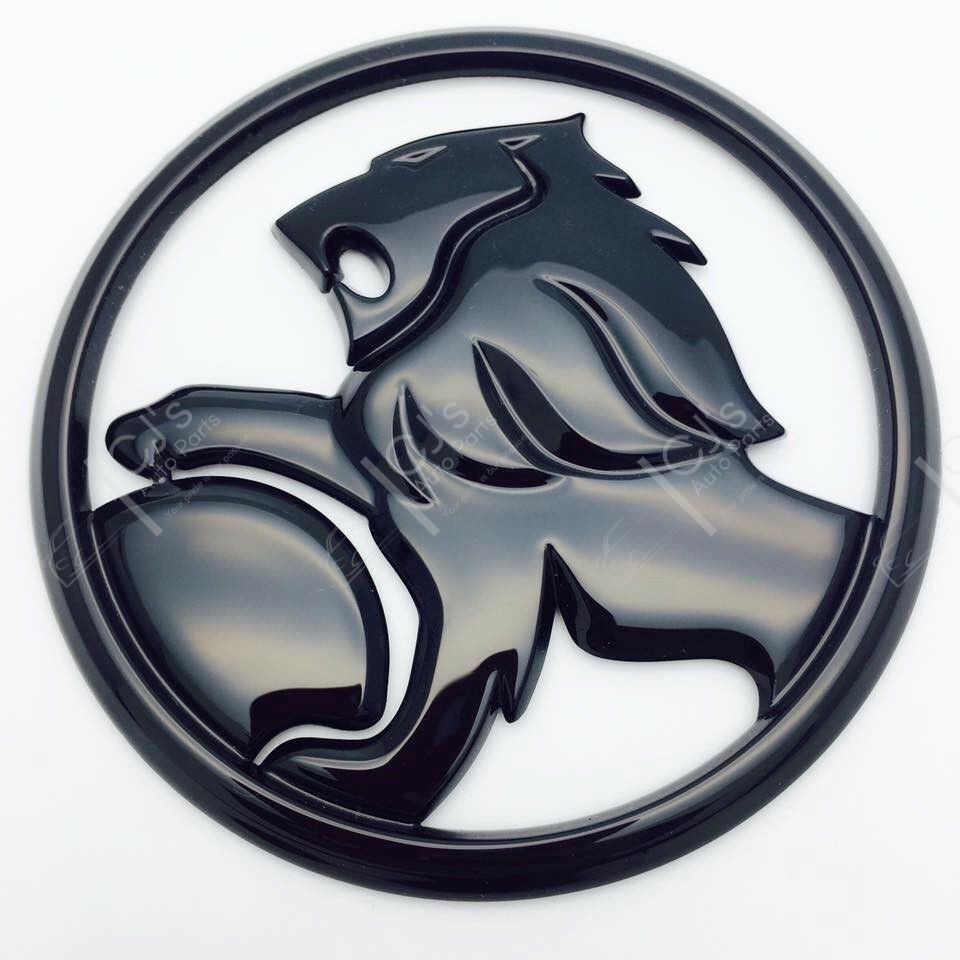 Holden Gloss Black Lion Badges - VY SS & S Pac Sedan