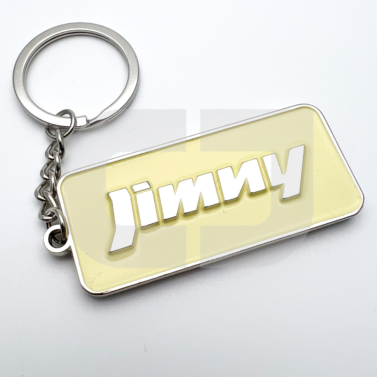 Suzuki Jimny Ivory Metal Keyring
